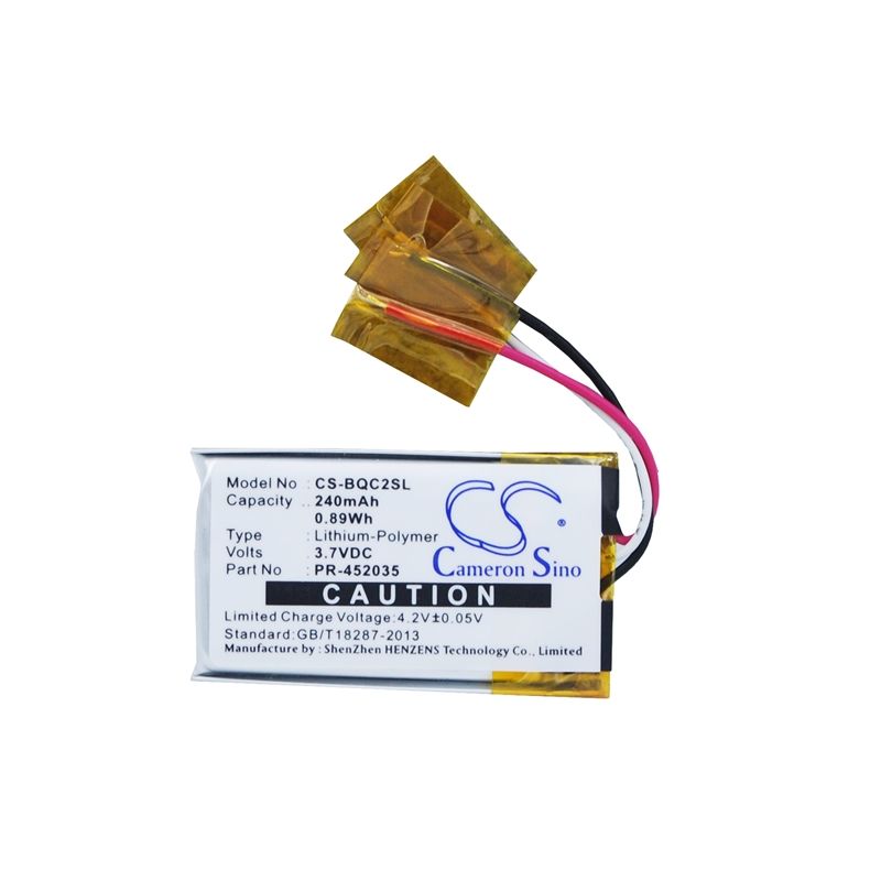 Li-polymer Battery Fits Bose, Qc20, Quietcomfort 20, 3.7v, 240mah GPS & Navigator Cameron Sino Technology Limited