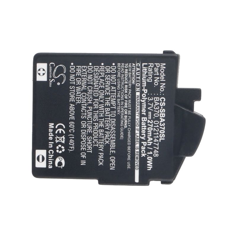 Li-polymer Battery Fits Sennheiser, 450 Travel, 550 Travel, Mm 400 3.7v, 270mah Wireless Headset Cameron Sino Technology Limited