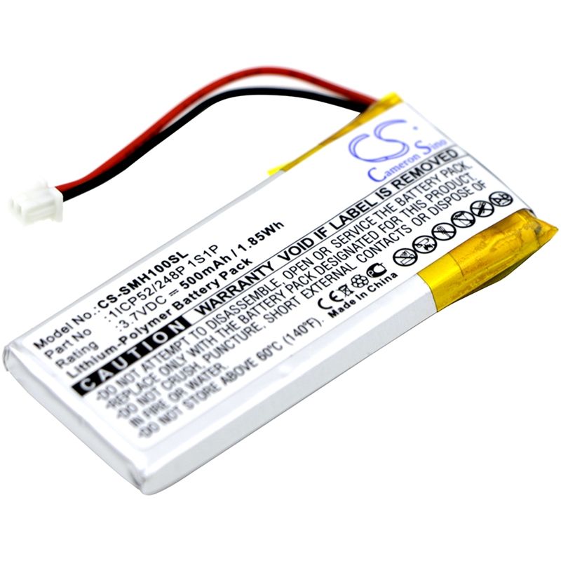 Li-polymer Battery Fits Sena, Smh-10, Smh-10 Lifespan, 3.7v, 500mah Wireless Headset Cameron Sino Technology Limited
