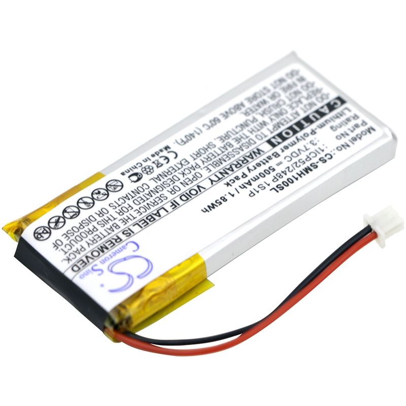 Li-polymer Battery Fits Sena, Smh-10, Smh-10 Lifespan, 3.7v, 500mah Wireless Headset Cameron Sino Technology Limited