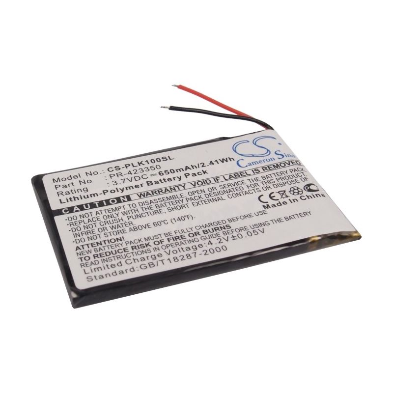 Li-Polymer Battery fits Plantronics, K100, Sony, Mdr-ds6500 3.7V, 650mAh Wireless Headset Cameron Sino Technology Limited