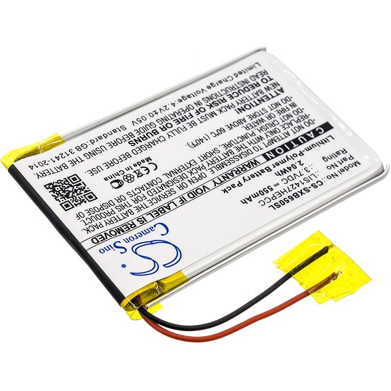 Li-polymer Battery Fits Sony, Mdr-xb650bt, Mdr-xb950b1, Mdr-xb950bt 3.7v, 550mah Wireless Headset Cameron Sino Technology Limited