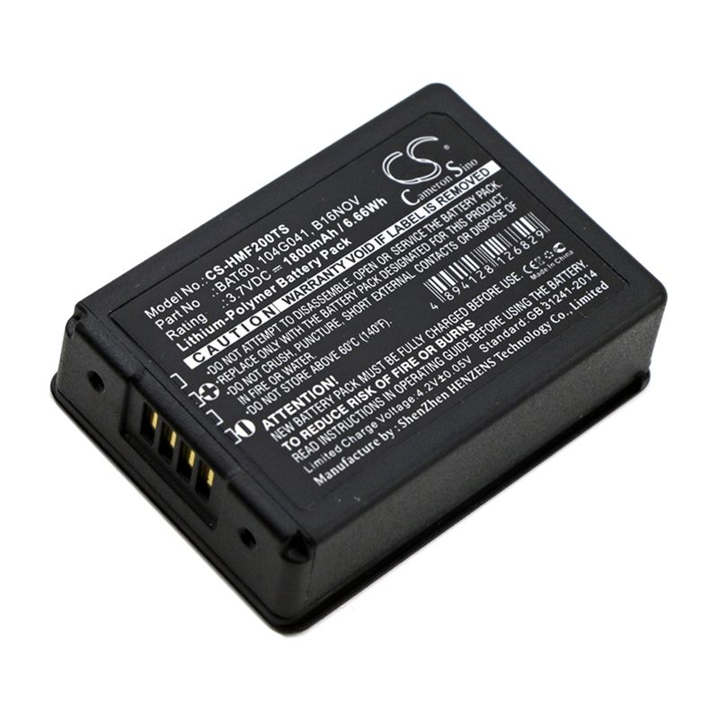 Li-Polymer Battery fits Clear-com, Freespeak Ii, Hme, Freespeak Ii 3.7V, 1800mAh Wireless Headset Cameron Sino Technology Limited