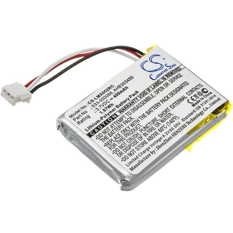 Li-polymer Battery Fits Logitech, 910-004362, 910-004374, M-ro052 3.7v, 450mah Keyboard,Mouse Cameron Sino Technology Limited