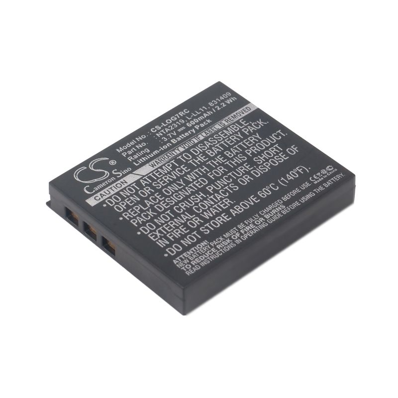 Li-ion Battery Fits Logitech, G7 Laser Cordless Mouse, M-rbq124, Mx Air 3.7v, 600mah Keyboard,Mouse Cameron Sino Technology Limited