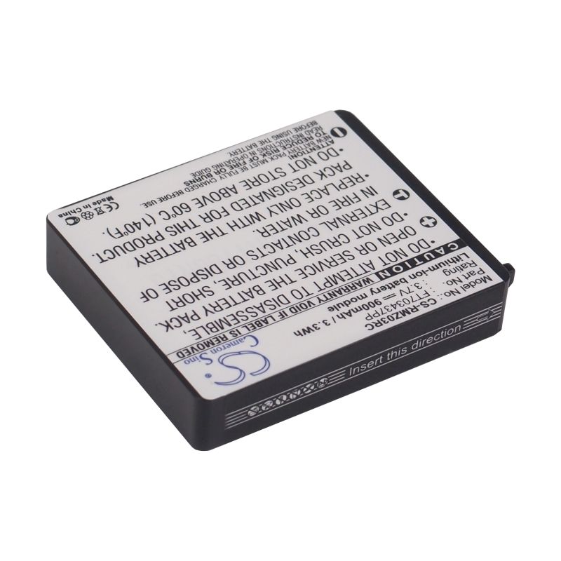 Li-ion Battery Fits Razer, Mamba, Rc03-001201, 3.7v, 900mah Keyboard,Mouse Cameron Sino Technology Limited