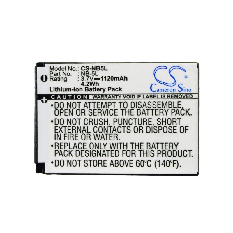 Li-ion Battery Fits Canon, Digital Ixus 800 Is, Digital Ixus 800is, Digital Ixus 850 Is 3.7v, 1120mah Camera Cameron Sino Technology Limited