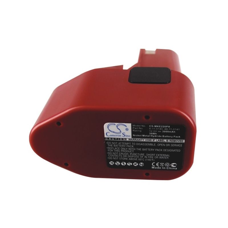 Ni-mh Battery Fits Milwaukee, 0398-1, 0399-1, 0400-1 12.0v, 3000mah Power Tools Cameron Sino Technology Limited