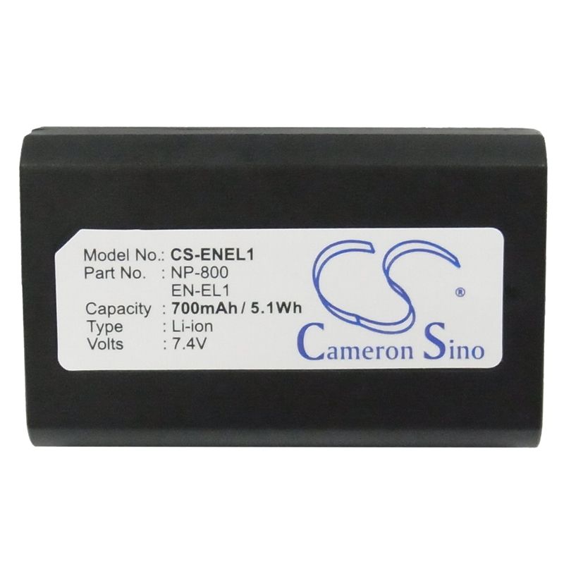 Li-ion Battery Fits Minolta, Dg-5w, Dimage A200, Nikon 7.4v, 700mah Camera Cameron Sino Technology Limited