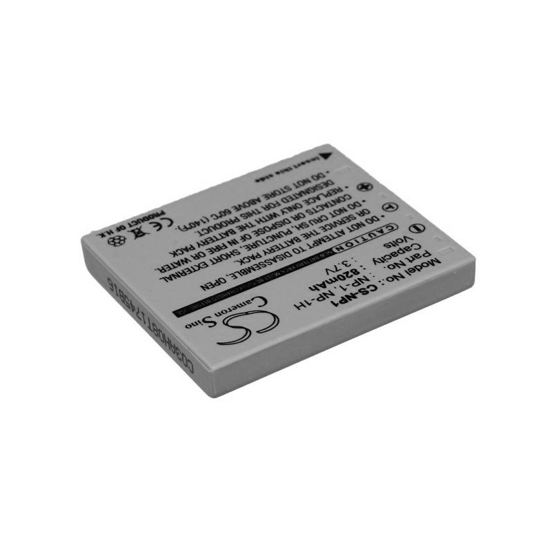 Li-ion Battery fits Minolta, Dimage X1 3.7V, 820mAh Camera Cameron Sino Technology Limited