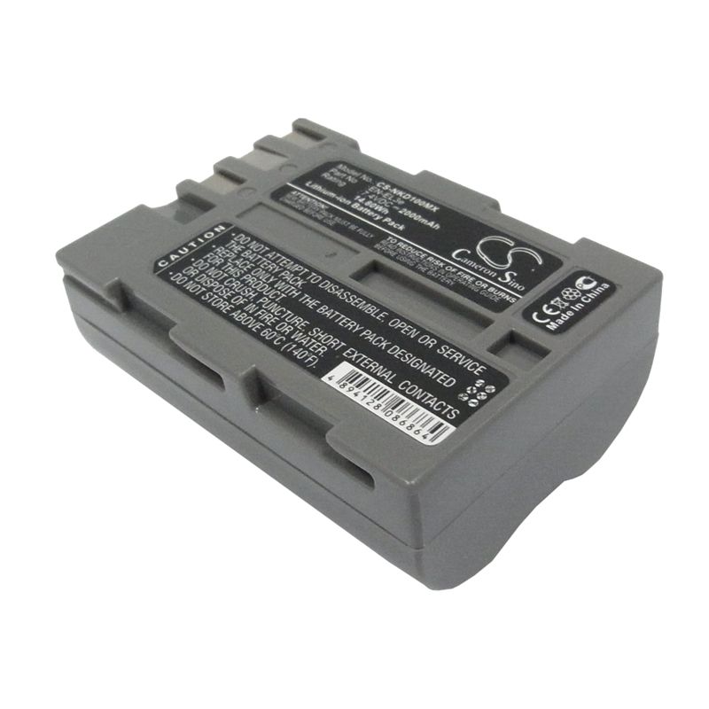 Li-ion Battery Fits Nikon, D100, D100 Slr, D200 7.4v, 2000mah Camera Cameron Sino Technology Limited