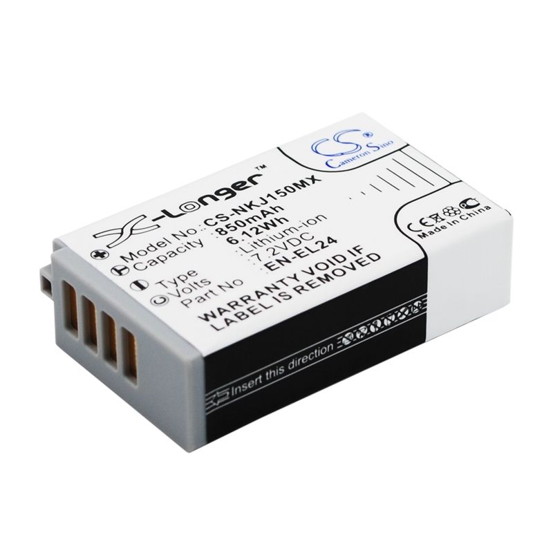 Li-ion Battery fits Nikon, 1 J5 7.2V, 850mAh Camera Cameron Sino Technology Limited