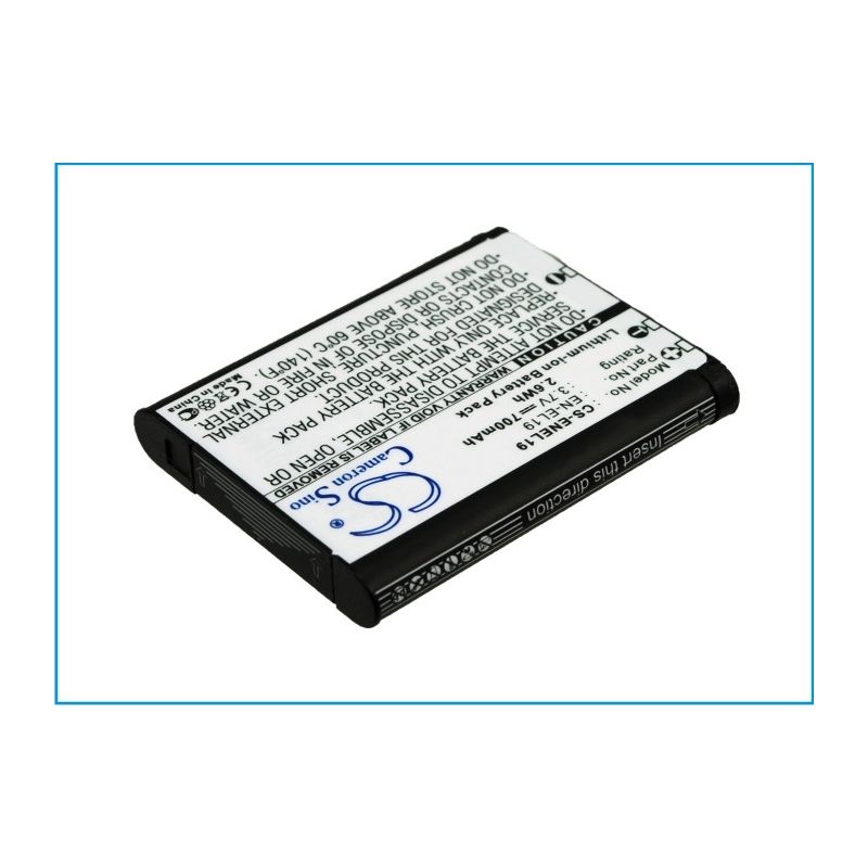 Li-ion Battery Fits Nikon, Coolpix S100, Coolpix S2500, Coolpix S2550 3.7v, 700mah Camera Cameron Sino Technology Limited