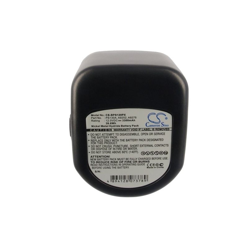 Ni-mh Battery Fits Black & Decker, Cd1202gk, Cd1202k, Cd120gk 12.0v, 3300mah Power Tools Cameron Sino Technology Limited