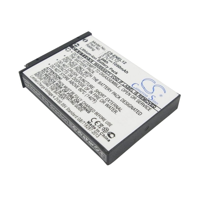 Li-ion Battery Fits Nikon, Coolpix Aw100s, Coolpix S1000pj, Coolpix S6150 3.7v, 1050mah Camera Cameron Sino Technology Limited