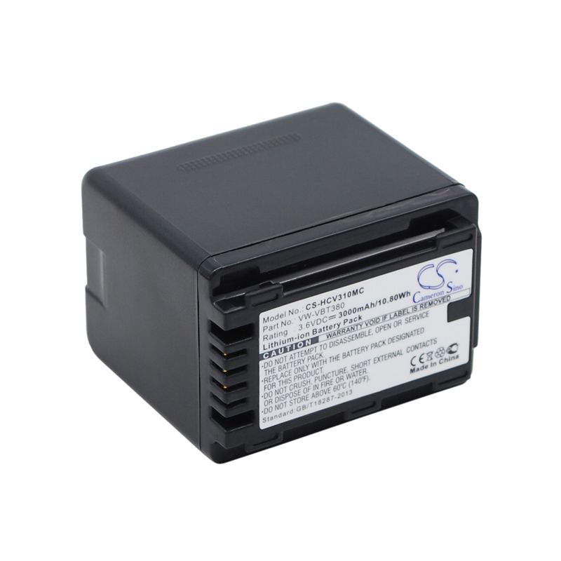 Li-ion Battery fits Panasonic, Hc-250eb, Hc-550eb, Hc-727eb 3.6V, 3000mAh Camera Cameron Sino Technology Limited