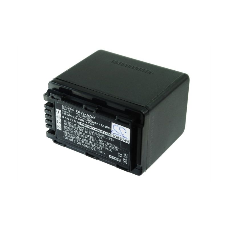 Li-ion Battery fits Panasonic, Hc-v10, Hc-v100, Hc-v100m 3.7V, 3400mAh Camera Cameron Sino Technology Limited