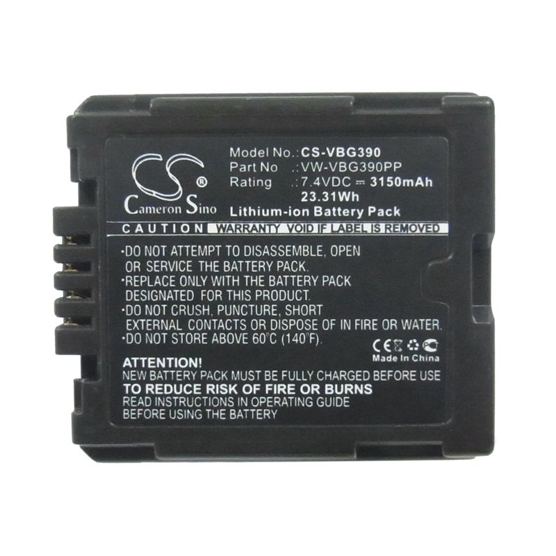 Li-ion Battery Fits Panasonic, Ag-hmc150, Ag-hmc40, Ag-hmc70 7.4v, 3150mah Camera Cameron Sino Technology Limited