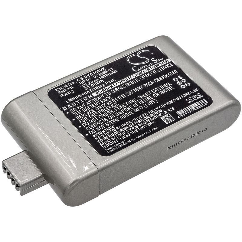 1400mah Li-ion Battery Fits Dyson, D12 Cordless Vacuum, Dc16, Dc-16 22.2v Vacuum Cameron Sino Technology Limited