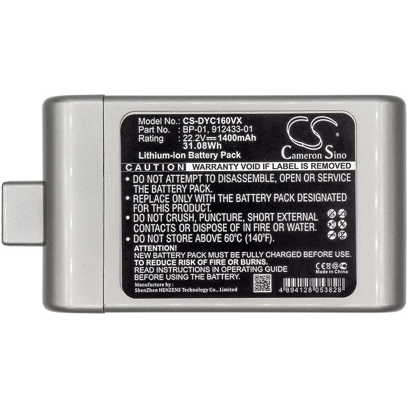 1400mah Li-ion Battery Fits Dyson, D12 Cordless Vacuum, Dc16, Dc-16 22.2v Vacuum Cameron Sino Technology Limited
