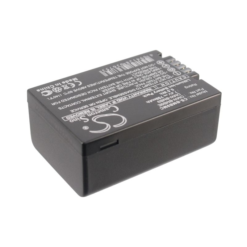 Li-ion Battery fits Panasonic, Lumix Dmc-fz100gk, Lumix Dmc-fz100k, Lumix Dmc-fz150 7.4V, 750mAh Camera Cameron Sino Technology Limited