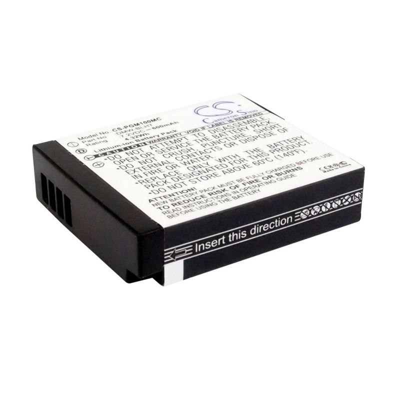 Li-ion Battery Fits Panasonic, Lumix Dmc-gm1, Lumix Dmc-gm1d, Lumix Dmc-gm1k 7.2v, 600mah Camera Cameron Sino Technology Limited