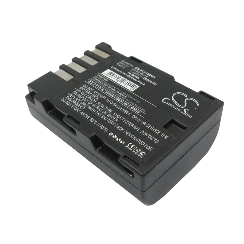Li-ion Battery Fits Panasonic, Lumix Dmc-gh3, Lumix Dmc-gh3a, Lumix Dmc-gh3agk 7.4v, 2000mah Camera Cameron Sino Technology Limited