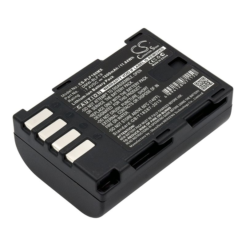 Li-ion Battery fits Panasonic, Lumix Dmc-gh3, Lumix Dmc-gh3a, Lumix Dmc-gh3agk 7.4V, 1600mAh Camera Cameron Sino Technology Limited