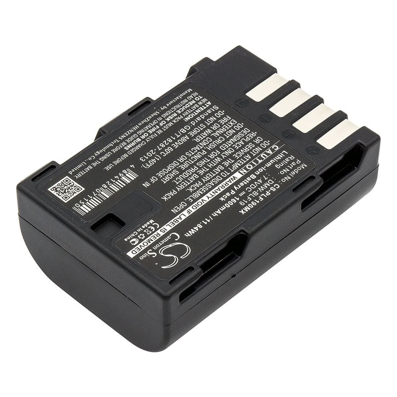 Li-ion Battery fits Panasonic, Lumix Dmc-gh3, Lumix Dmc-gh3a, Lumix Dmc-gh3agk 7.4V, 1600mAh Camera Cameron Sino Technology Limited