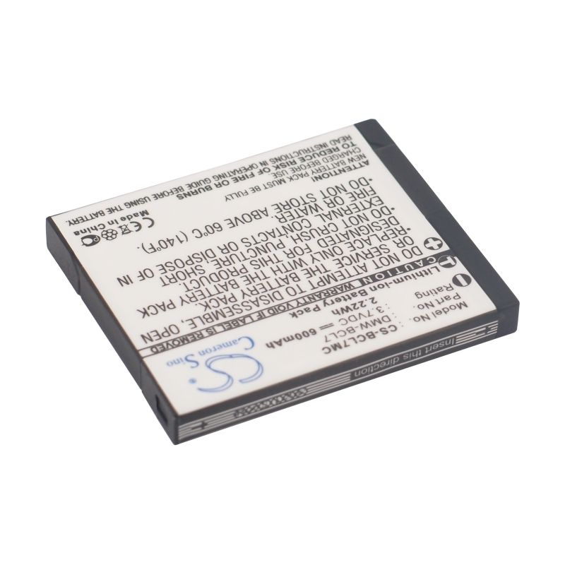 Li-ion Battery fits Panasonic, Lumix Dmc-f5, Lumix Dmc-f5k, Lumix Dmc-f5p 3.7V, 600mAh Camera Cameron Sino Technology Limited