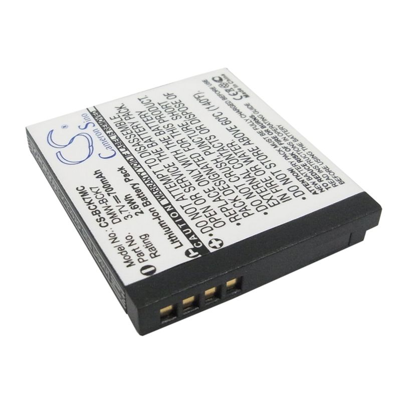 Li-ion Battery Fits Panasonic, Lumix Dmc-fp77, Lumix Dmc-fs14, Lumix Dmc-fs22 3.7v, 700mah Camera Cameron Sino Technology Limited