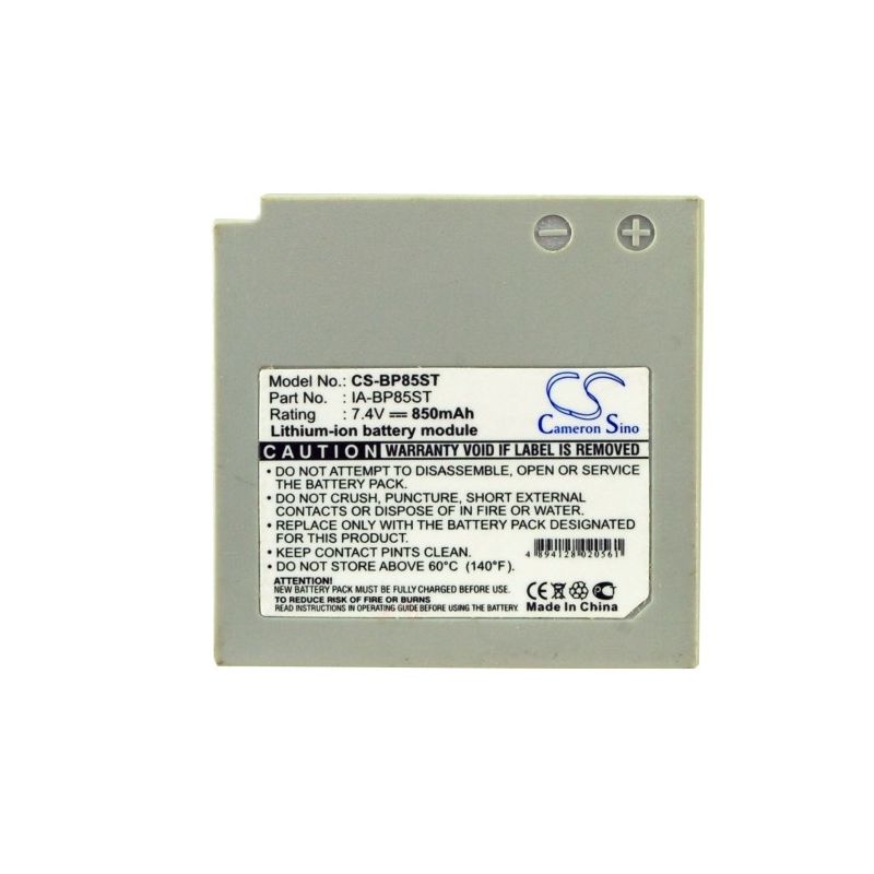 Li-ion Battery Fits Samsung, Hmx-h106, Sc-hmx10, Sc-hmx10a 7.4v, 850mah Camera Cameron Sino Technology Limited