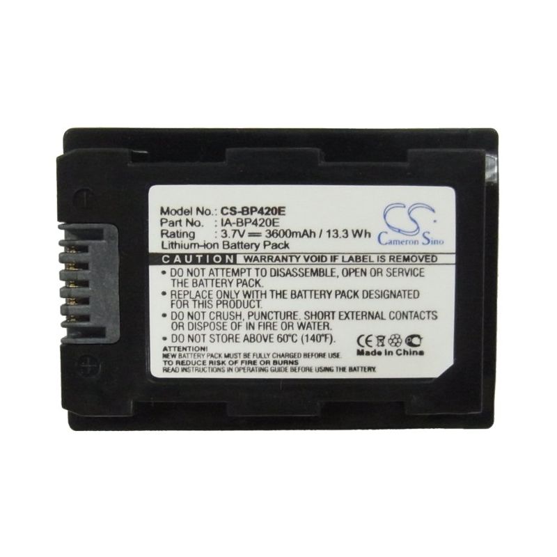 Li-ion Battery Fits Samsung, Hmx-h200, Hmx-h200bp, Hmx-h203 3.7v, 3600mah Camera Cameron Sino Technology Limited