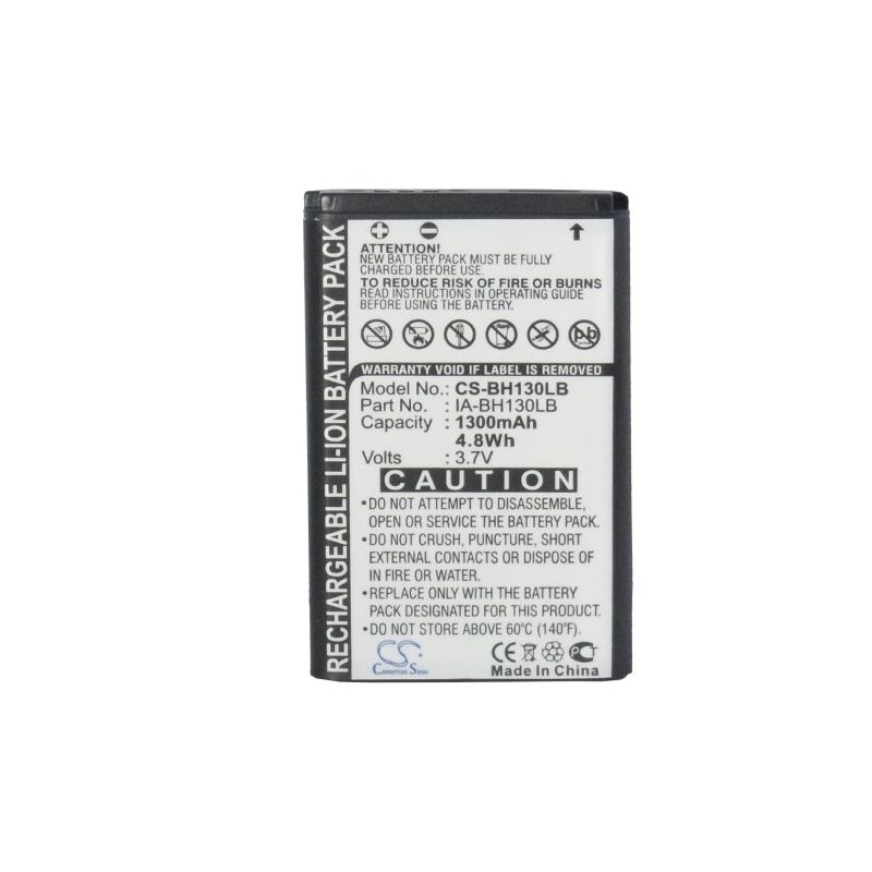 Li-ion Battery fits Samsung, Hmx-u20, Hmx-w200, Hmx-w350 3.7V, 1300mAh Camera Cameron Sino Technology Limited
