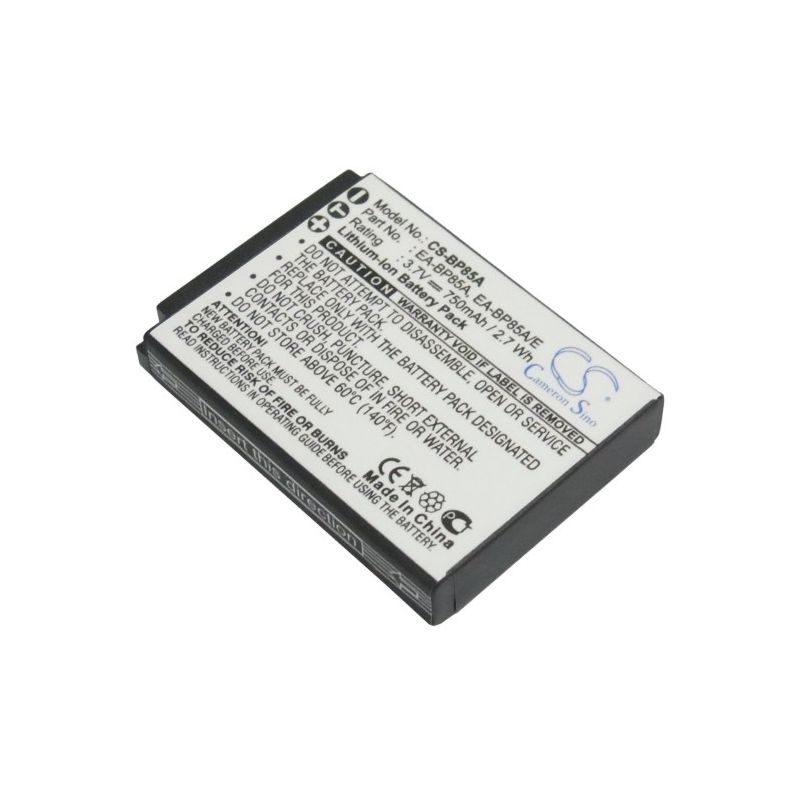 Li-ion Battery Fits Samsung, Ec-sh100zbpbus, Ec-sh100zbprus, Ec-sh100zbpsus 3.7v, 750mah Camera Cameron Sino Technology Limited