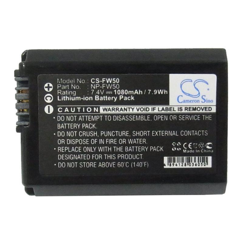 Li-ion Battery Fits Sony, Dlsr A55, Slt-a35b, Alpha 33 7.4v, 1080mah Camera Cameron Sino Technology Limited