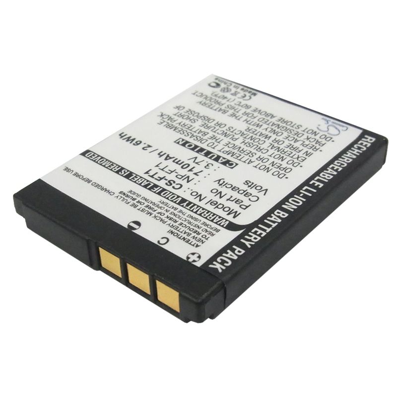 Li-ion Battery fits Sony, Cyber-shot Dsc-l1, Cyber-shot Dsc-l1/b, Cyber-shot Dsc-l1/l 3.7V, 710mAh Camera Cameron Sino Technology Limited