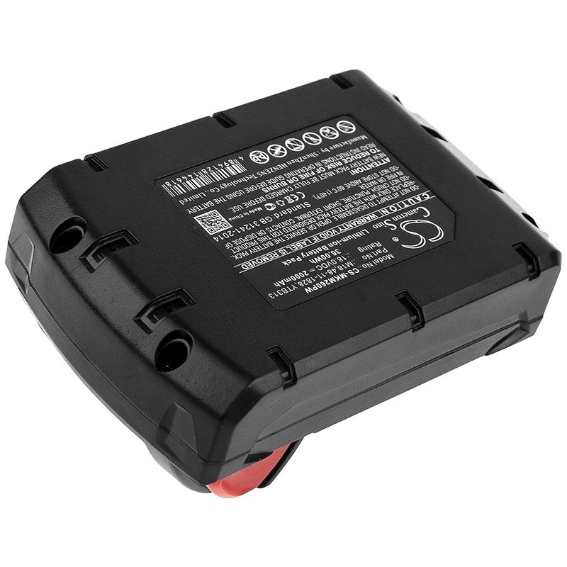 Li-ion Battery fits Milwaukee, 0880-20, 2601, 2601-22 18.0V, 2000mAh Power Tools Cameron Sino Technology Limited