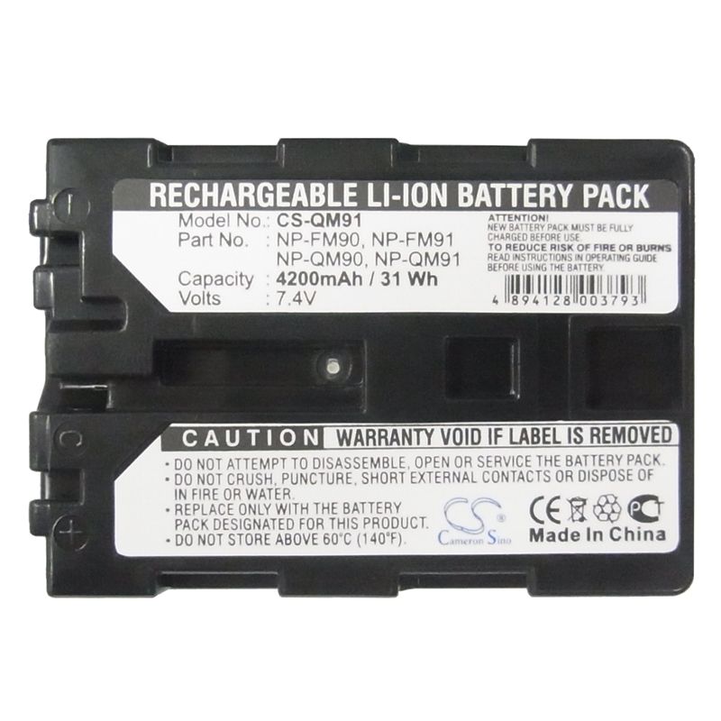 Li-ion Battery fits Sony, Ccd-trv108, Ccd-trv118, Ccd-trv128 7.4V, 4200mAh Camera Cameron Sino Technology Limited
