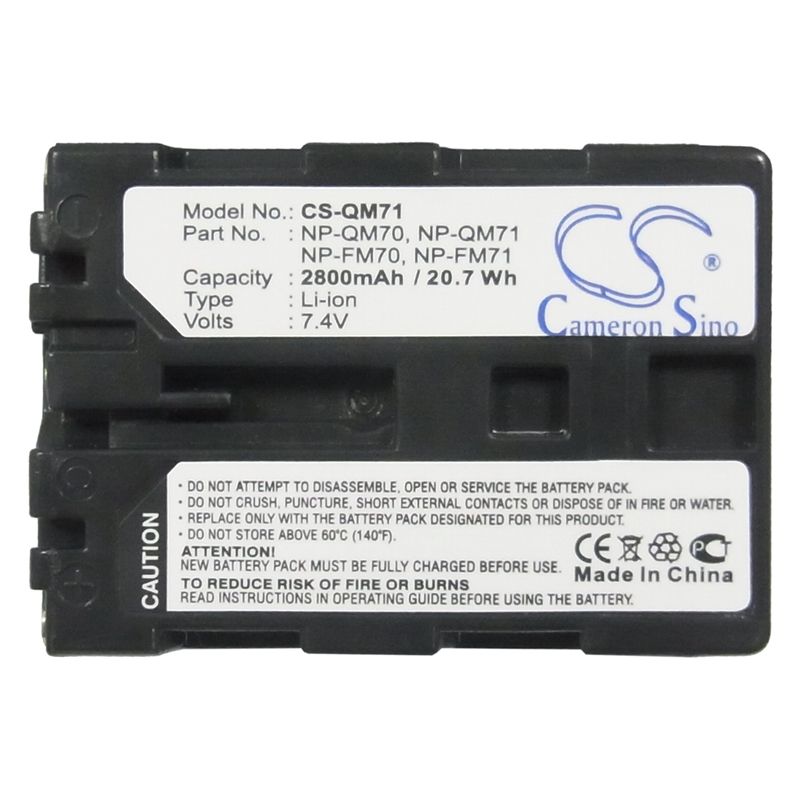 Li-ion Battery fits Sony, Ccd-trv108, Ccd-trv118, Ccd-trv128 7.4V, 2800mAh Camera Cameron Sino Technology Limited