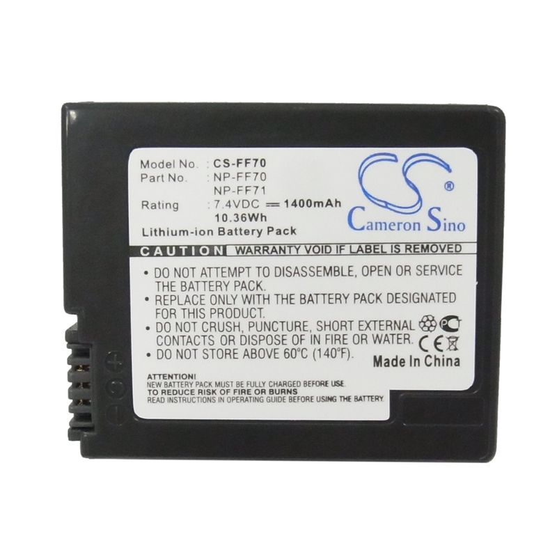 Li-ion Battery fits Sony, Ccd-trv108, Ccd-trv118, Ccd-trv128 7.4V, 1400mAh Camera Cameron Sino Technology Limited