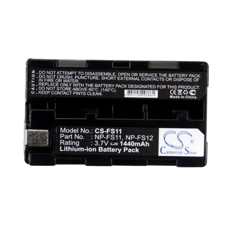 Li-ion Battery Fits Sony, Ccd-cr1, Ccd-cr1e, Cyber-shot Dsc-f505 3.7v, 1440mah Camera Cameron Sino Technology Limited