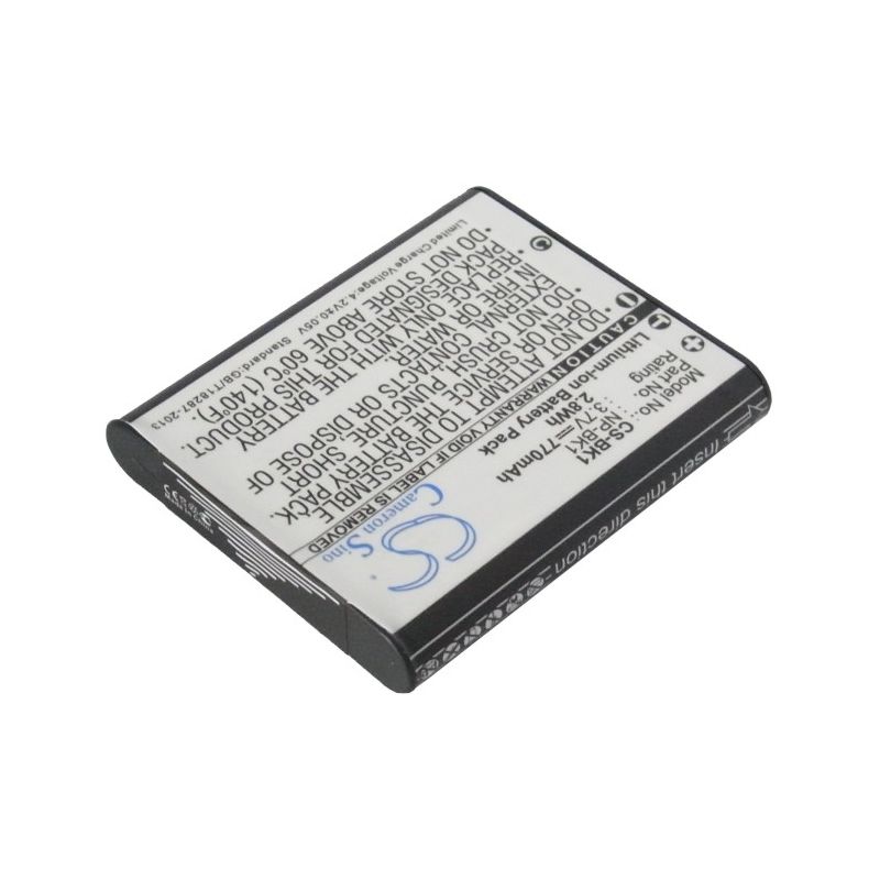 Li-ion Battery Fits Sony, Cyber-shot Dsc-s950p, Cyber-shot Dsc-s950s, Cyber-shot Dsc-s980 3.7v, 770mah Camera Cameron Sino Technology Limited