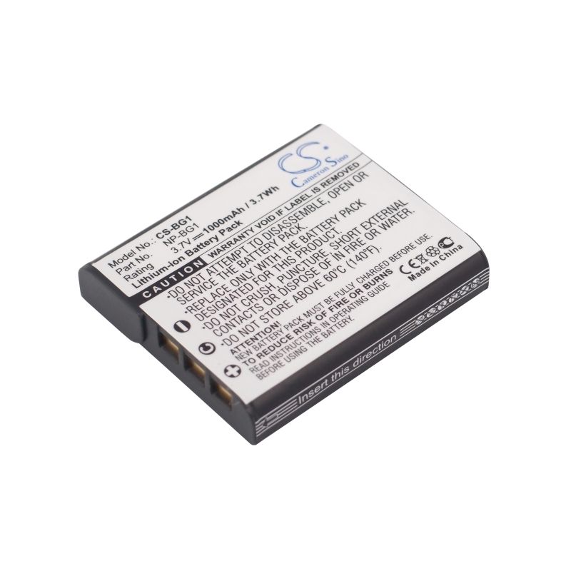 Li-ion Battery Fits Sony, Cyber-shot Dsc-w170/n, Cyber-shot Dsc-w35, Cyber-shot Dsc-w50s 3.7v, 1000mah Camera Cameron Sino Technology Limited