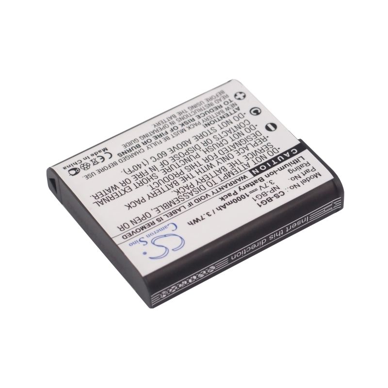 Li-ion Battery Fits Sony, Cyber-shot Dsc-w170/n, Cyber-shot Dsc-w35, Cyber-shot Dsc-w50s 3.7v, 1000mah Camera Cameron Sino Technology Limited