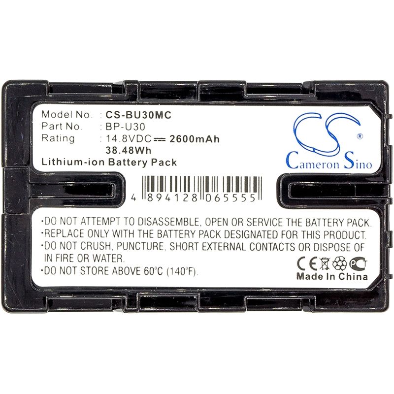 Li-ion Battery Fits Sony, Hd422, Pmw-100, Pmw-150 14.8v, 2600mah Camera Cameron Sino Technology Limited