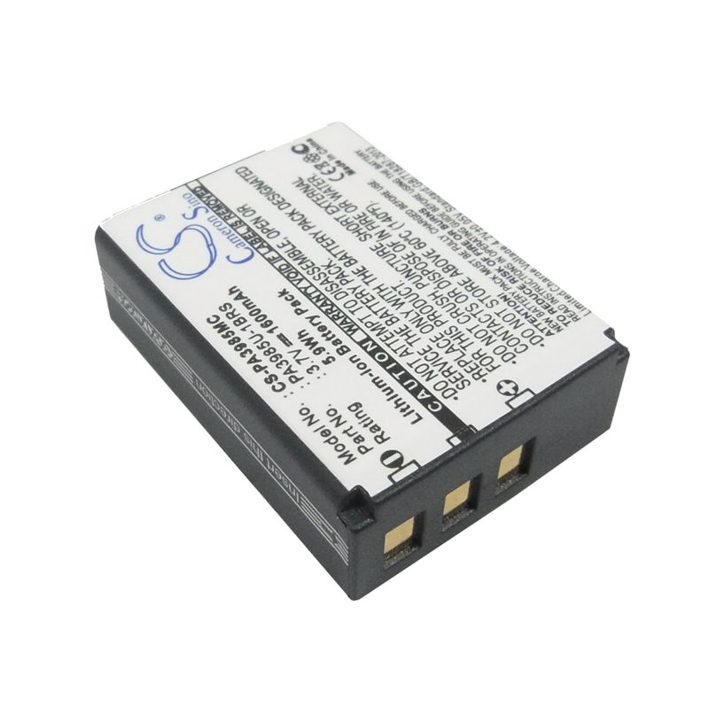 Li-ion Battery Fits Toshiba, Camileo X200, Camileo X400, Camileo X416 Hd 3.7v, 1600mah Camera Cameron Sino Technology Limited