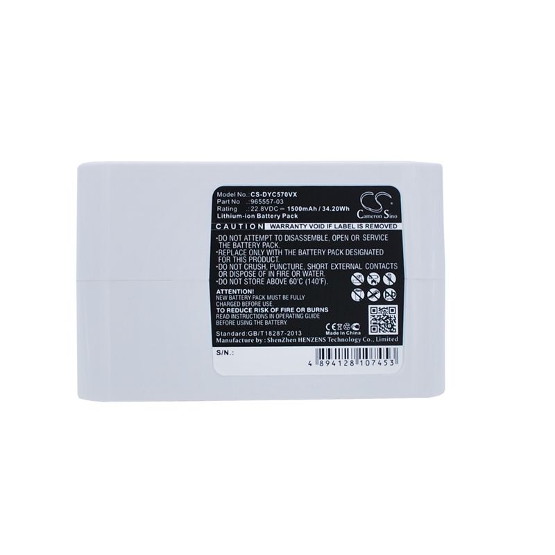 1500mah Type B Only, Li-ion White Battery Fits Dyson, Dc31 Animal, Dc34, Dc34 Animal 22.8v Vacuum Cameron Sino Technology Limited