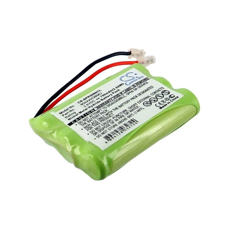 Ni-MH Battery fits Audioline, Dect 1000, Samsung, Spr-5050 3.6V, 700mAh Cordless Phone Cameron Sino Technology Limited