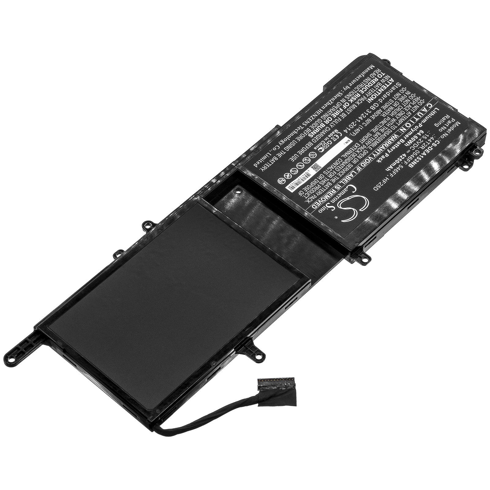 15.2V Li-Polymer Battery fits Dell, 0546ff, 44t2r, 546ff, Hf25d 64Wh, 4250mAh Notebook & Laptop Cameron Sino Technology Limited
